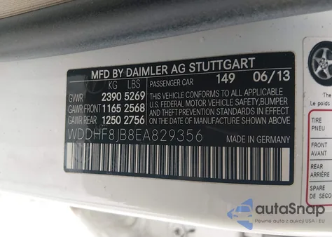 2014 Mercedes-Benz E 350 4Matic z USA, uszkodzony, nr VIN WDDHF8JB8EA829356